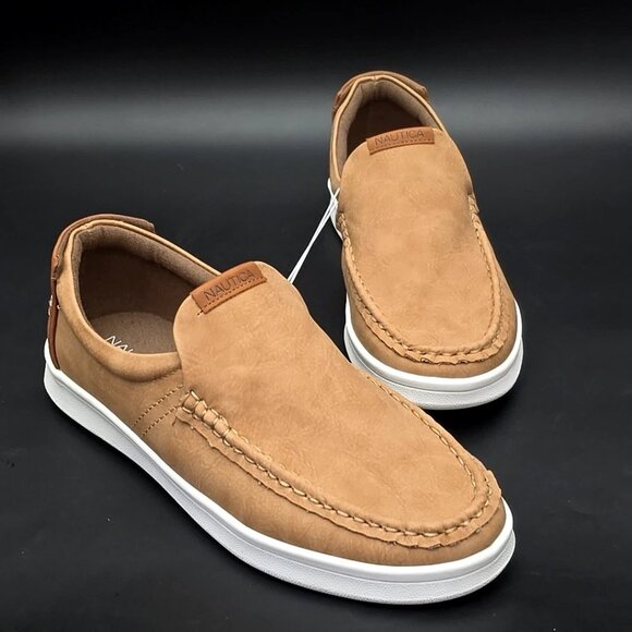 Nautica Derwin Tan Smooth Slip-On Loafers Men\'s Size 8 main image 9